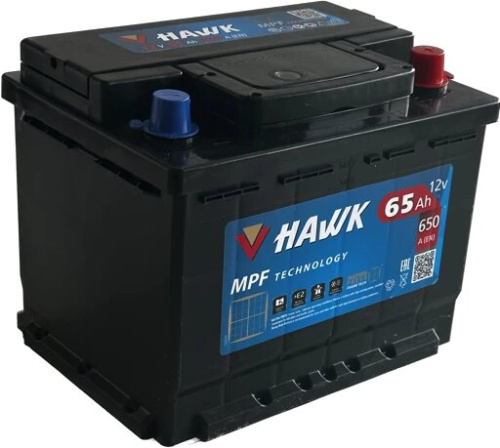 Аккумулятор HAWK 65 Обратная (650А 175*242*190)
