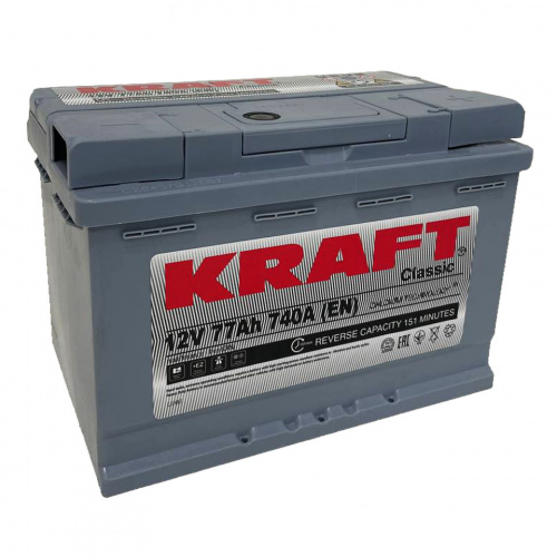 Аккумулятор KRAFT 77 Обратная (740А 175*277*190)