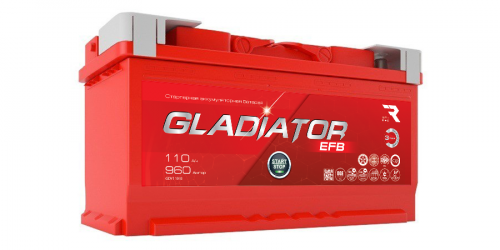 Аккумулятор GLADIATOR 110 Обратная (960А 175*353*190)