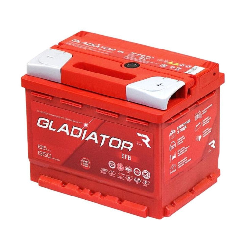 Аккумулятор GLADIATOR 65 Обратная (650А 175*242*190)