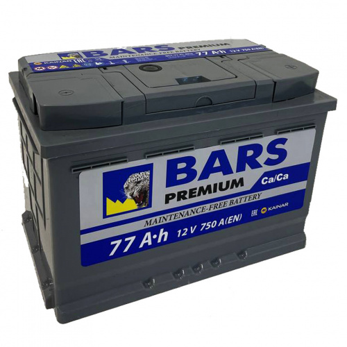 Аккумулятор BARS 77 Обратная (750А 175*278*190)