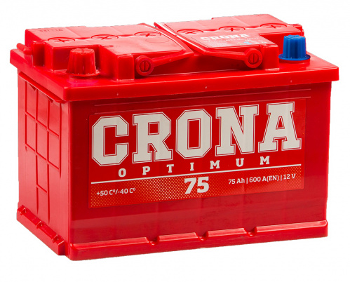 Аккумулятор CRONA 75 Прямая (600А 175*278*190)