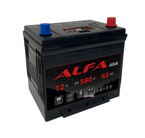Аккумулятор Alfa 65 Обратная (580А 173*230*220)