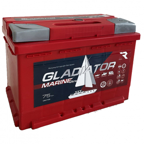 Аккумулятор GLADIATOR 75 Обратная (770А 175*276*190)