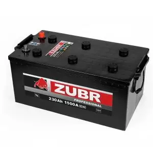 Аккумулятор ZUBR 230 Грузовая евро (L+) (1500А, 518*276*242)