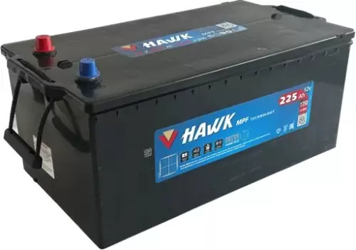 Аккумулятор HAWK 225 Грузовая евро (L+) (1350А, 518*274*223)