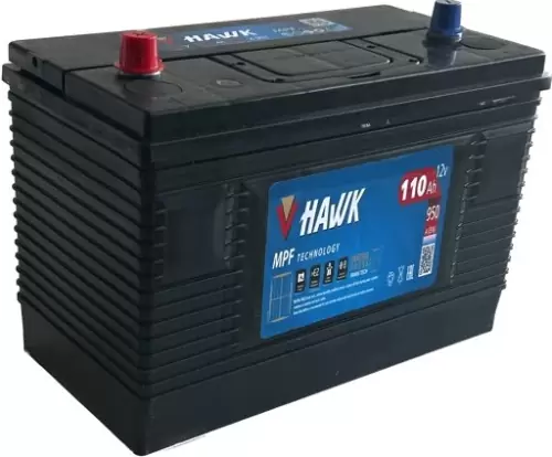 Аккумулятор HAWK 110 Обратная (R+) (950А, 330*173*238)
