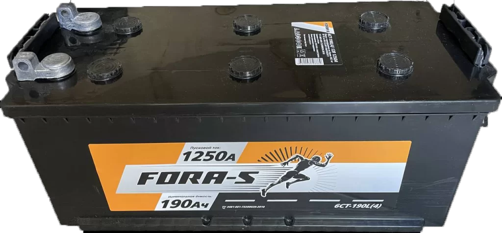 Аккумулятор FORA-S 190 прямая (R+) (1250А, 480*223*223)