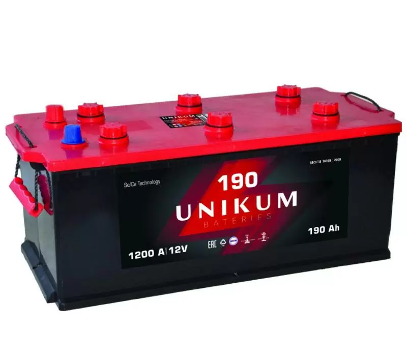 Аккумулятор UNIKUM 190 евро (L+) (1200А, 513*223*223)